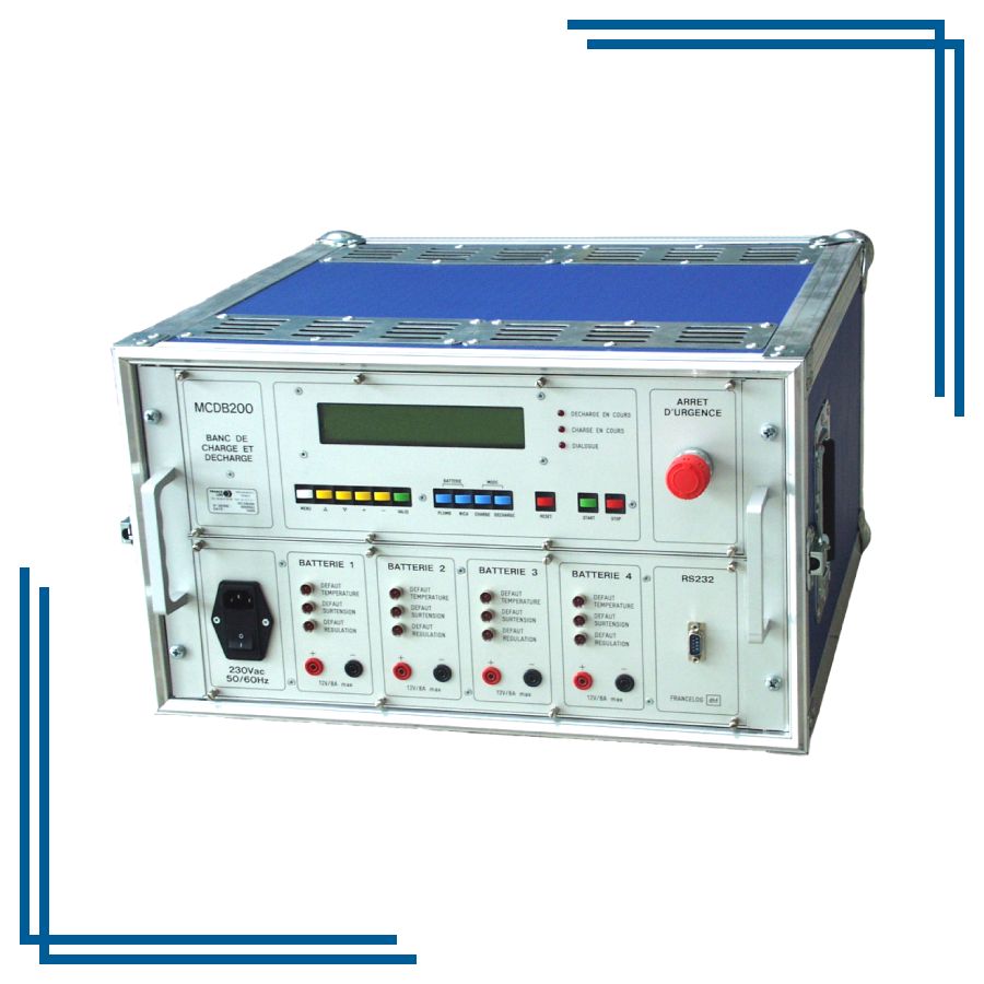 Banc de Charge/Décharge de Batteries – MCDB 100